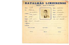 Ficha de Identificação do Batalhão Limeirense Assis Assad