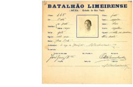 Ficha de Identificação do Batalhão Limeirense José Leite